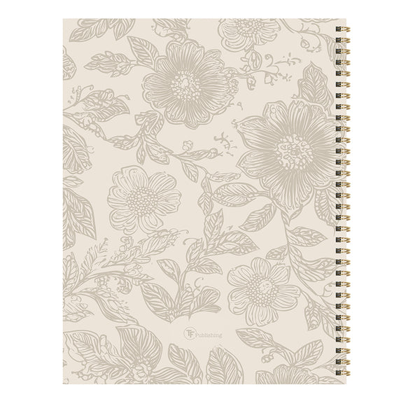 2027 Cream & Taupe Large Weekly Monthly Planner