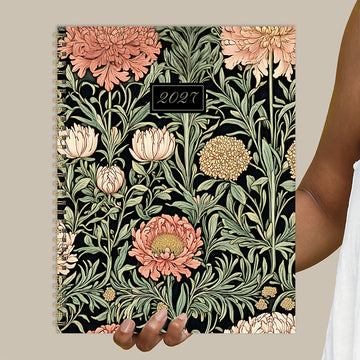 2027 Formal Flowers Large Weekly Monthly Planner