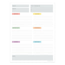 Simply Weekly Color Coded Task Pad - Magnetic-2