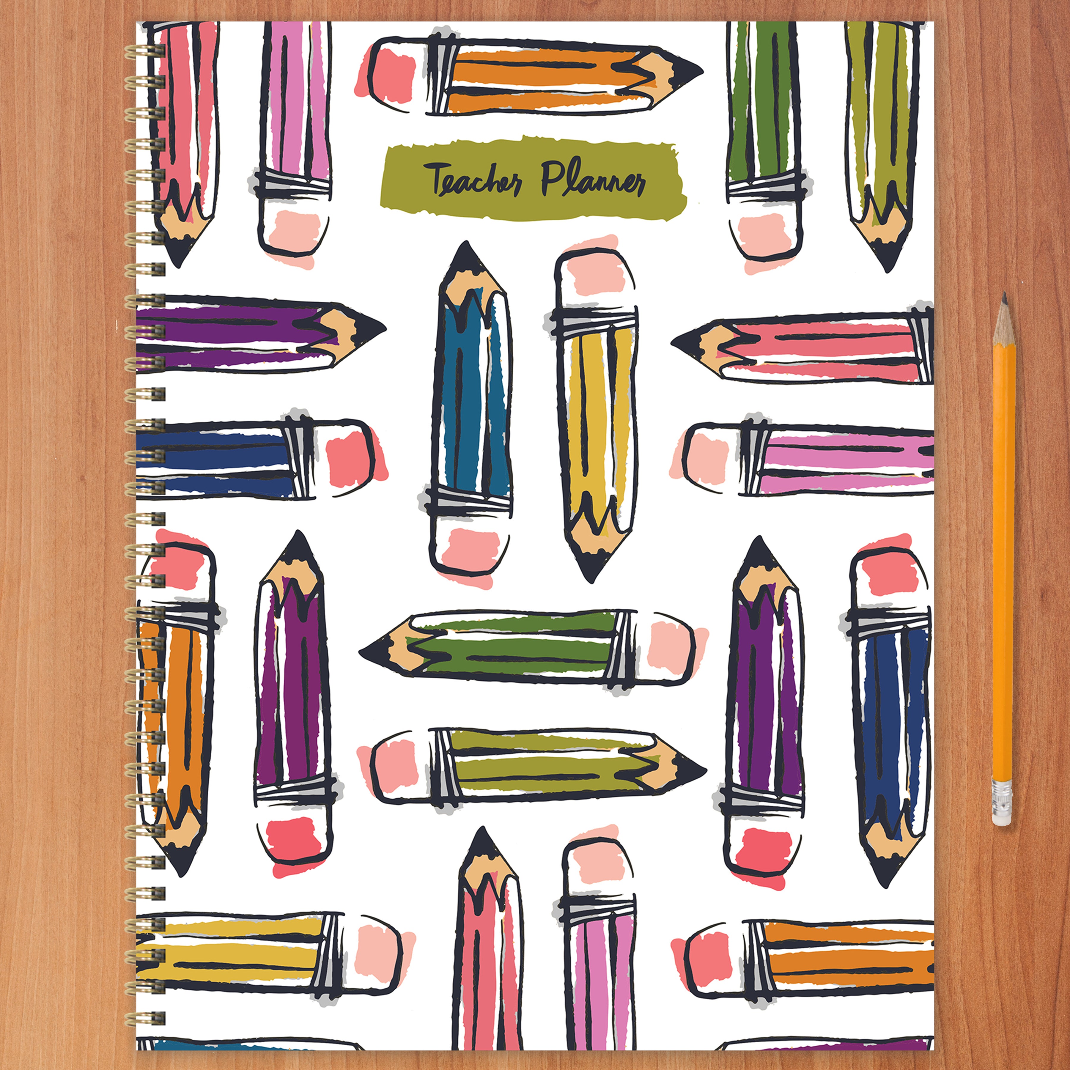 Large Undated Pencils Teacher & Homeschool Lesson Planner