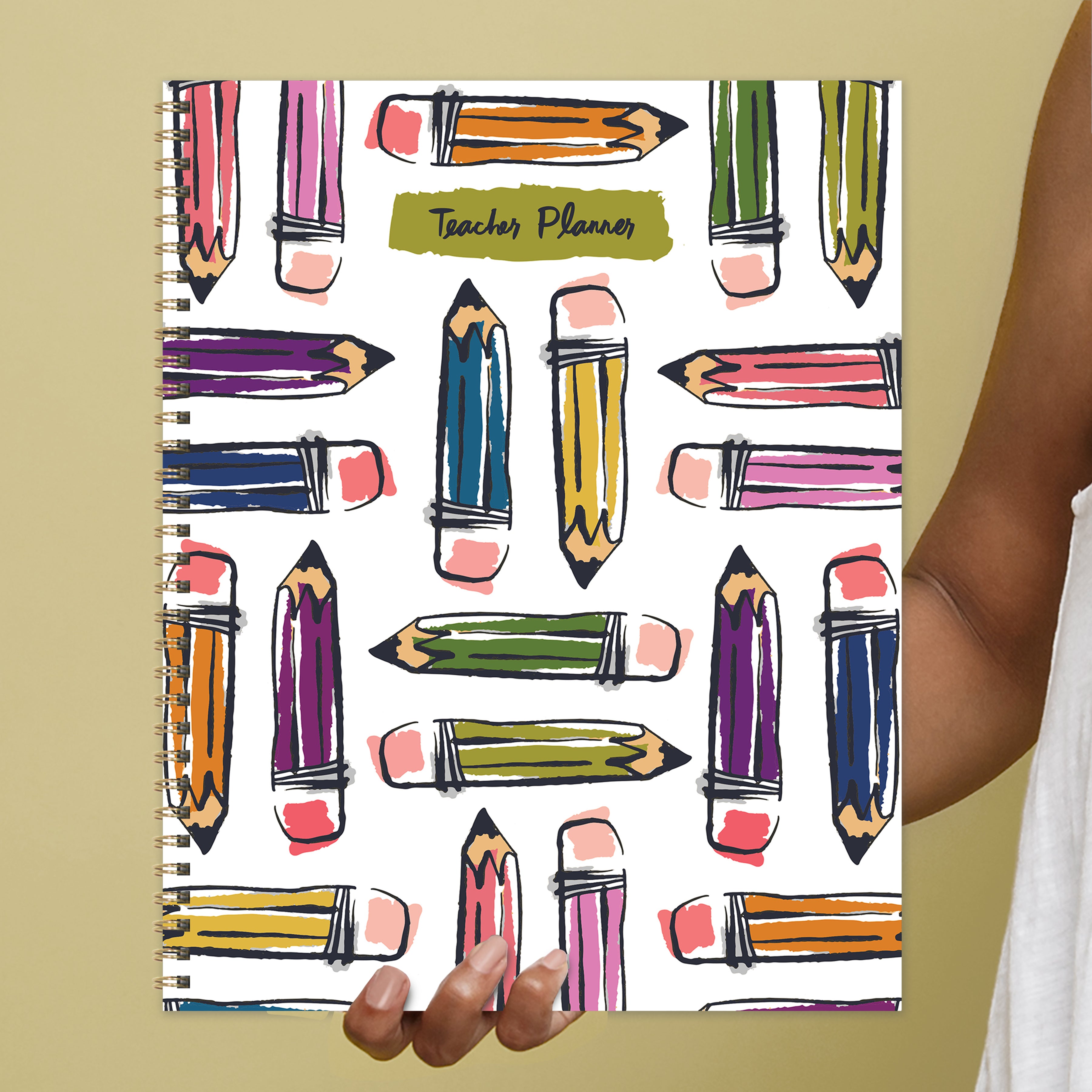 Large Undated Pencils Teacher & Homeschool Lesson Planner