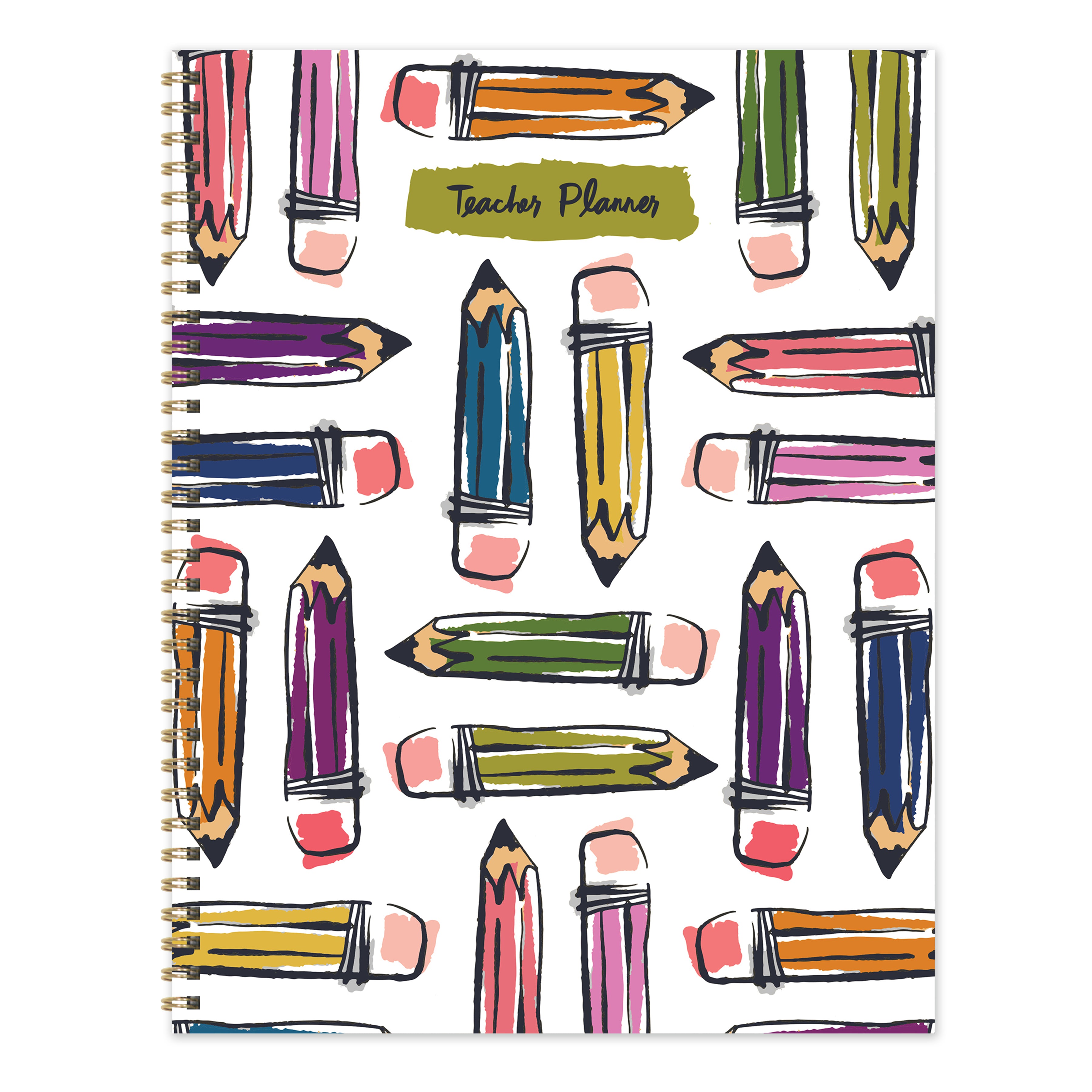 Large Undated Pencils Teacher & Homeschool Lesson Planner-7