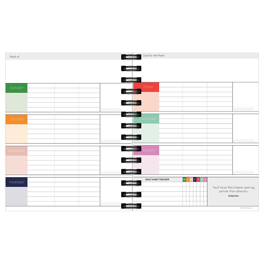 Weekly Monthly Best Life Luxe Undated Planner | TF Publishing ...