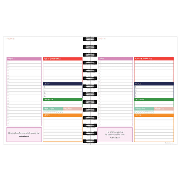 Daily Monthly Best Life Luxe Undated Planner