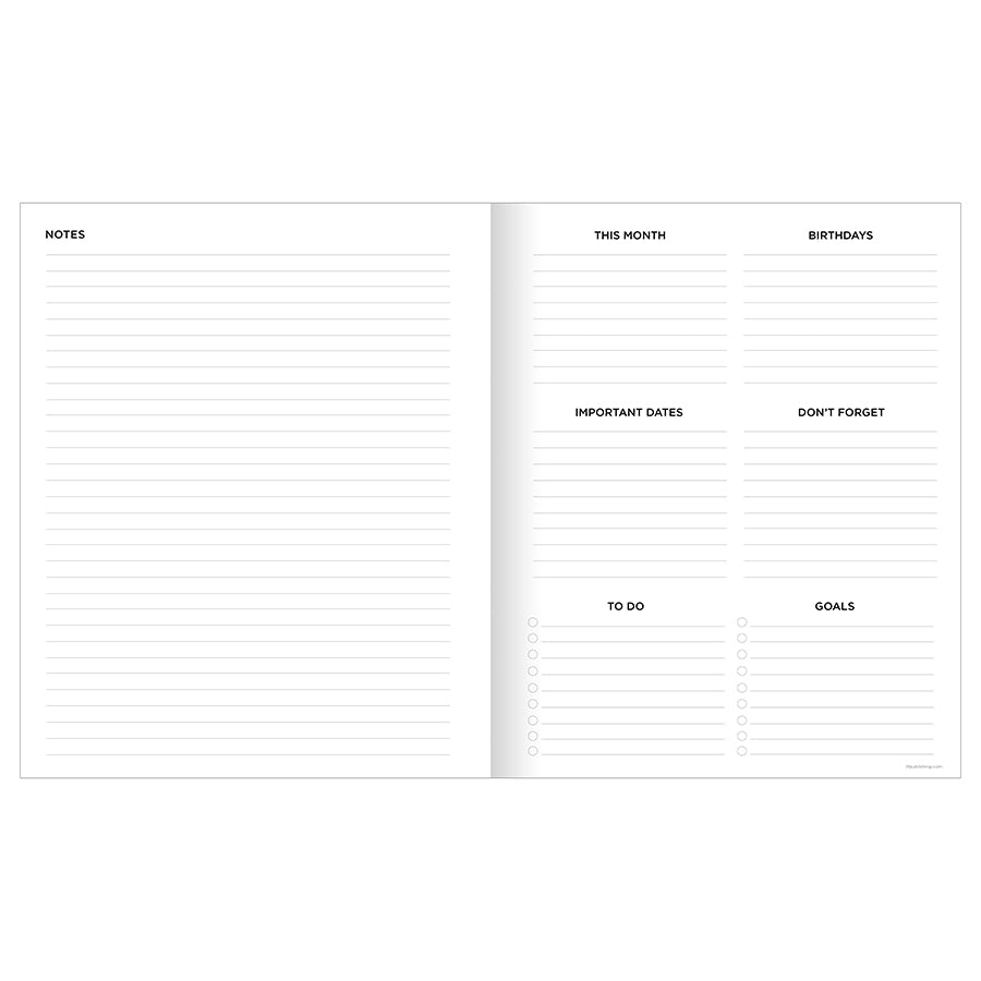 July 2024 - June 2025 Color Squad Large Monthly Planner