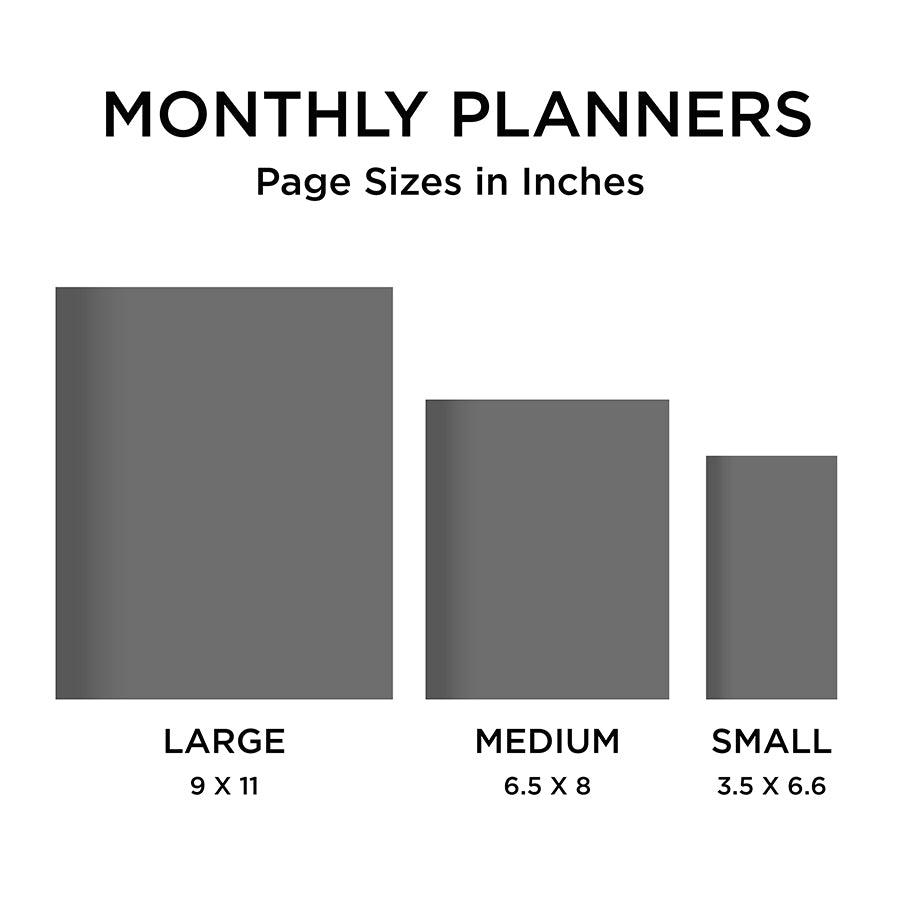 July 2024 - June 2025 Slate Large Monthly Planner