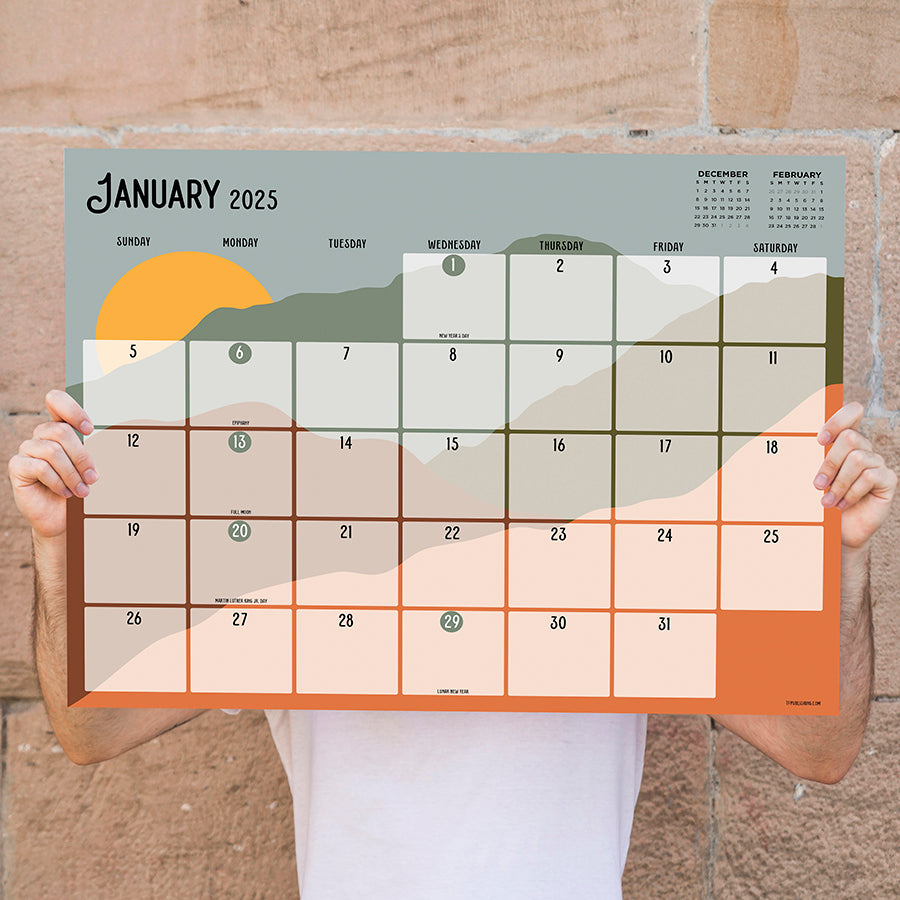 July 2024 June 2025 Landscapes Large Desk Pad Monthly Blotter Calend