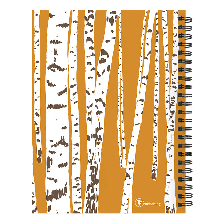 July 2024 - June 2025 Aspen Trees Medium Weekly Monthly Planner