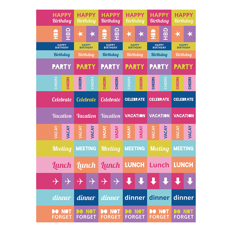 **FINAL SALE** July 2024 June 2025 Cabana Stripe Medium Weekly Month