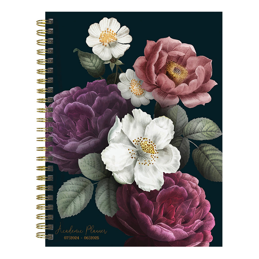 July 2024 - June 2025 Peony and Petals Medium Weekly Monthly Planner-10