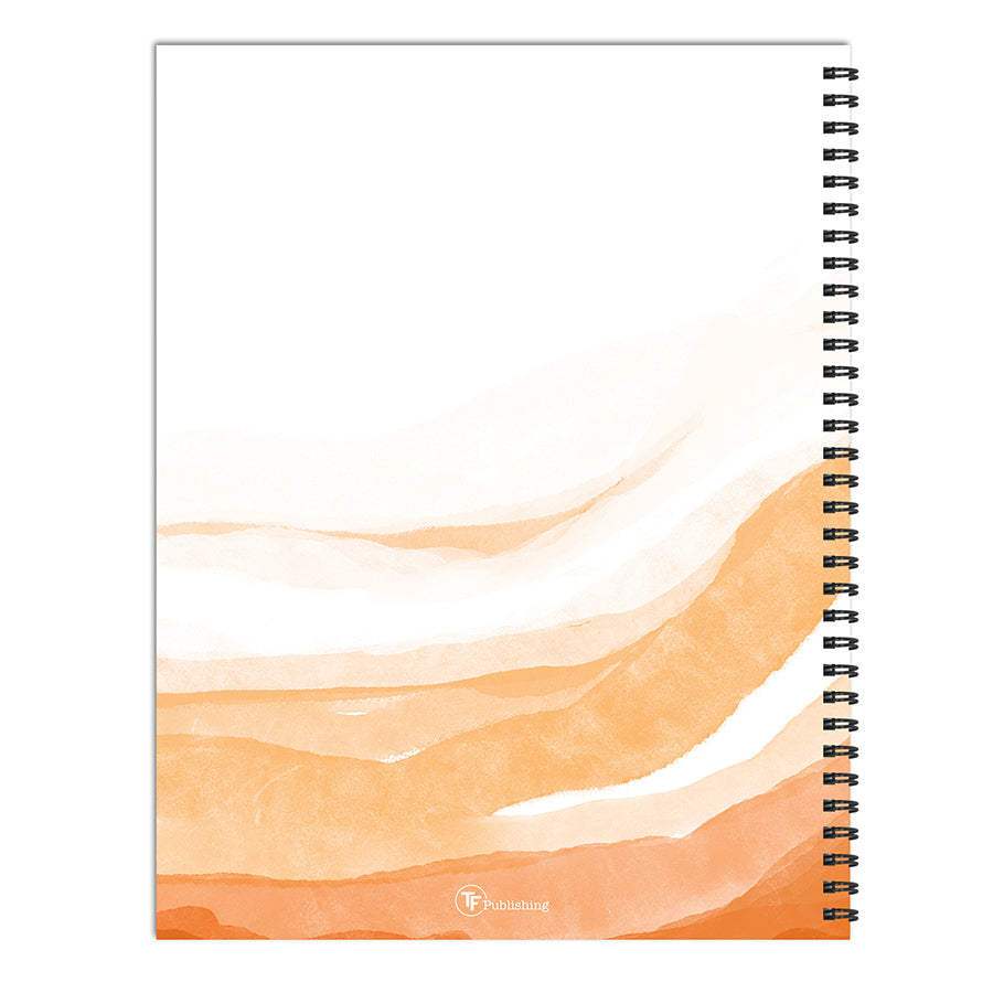 July 2024 - June 2025 Lava Wave Large Weekly Monthly Planner-9