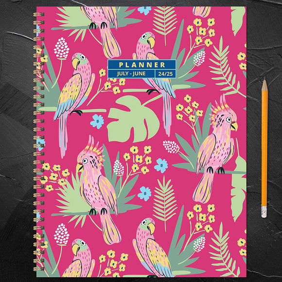 final-sale-july-2024-june-2025-pretty-parrot-large-weekly-monthl