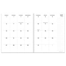 July 2025 - June 2026 Ebony and Ivory Medium Monthly Planner-4
