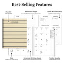 July 2025 - June 2026 Ebony and Ivory Medium Monthly Planner-3