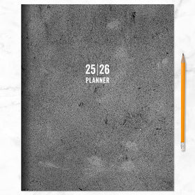 July 2025 - June 2026 Concrete Large Monthly Planner - 0