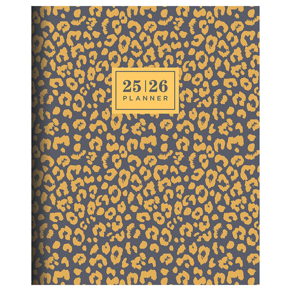 July 2025 - June 2026 Lovely Leopard Large Monthly Planner