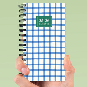 July 2025 - June 2026 Picnic Plaid Small Weekly Monthly Planner
