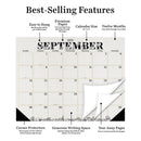 July 2025 - June 2026 Floral Large Desk Pad Monthly Blotter Calendar-3