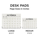 July 2025 - June 2026 Floral Large Desk Pad Monthly Blotter Calendar-4