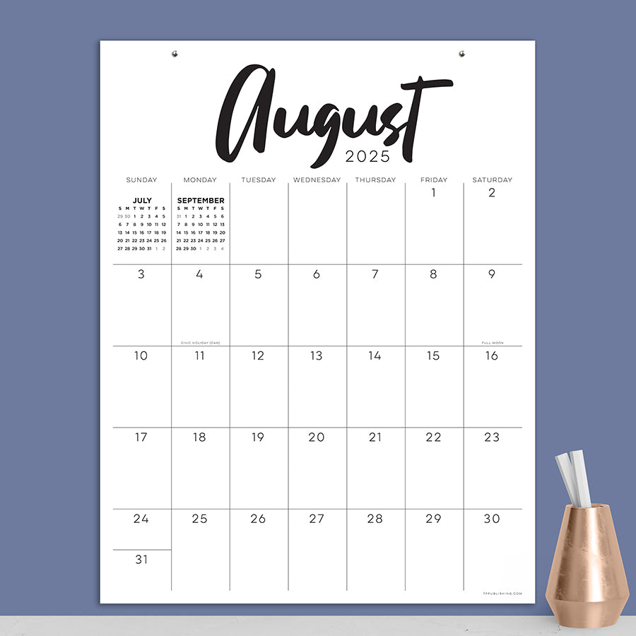 July 2025 - June 2026 Large Art Poster Wall Calendar - 0