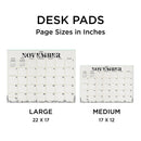 July 2025 - June 2026 Floral Medium Desk Pad Monthly Blotter Calendar-4