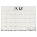 July 2025 - June 2026 Floral Medium Desk Pad Monthly Blotter Calendar-6