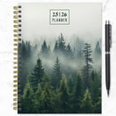 July 2025 - June 2026 Mystic Forest Medium Weekly Monthly Planner-1