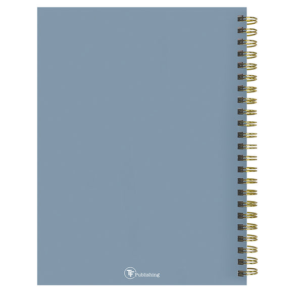 July 2025 - June 2026 Simply French Blue Medium Weekly Monthly Planner