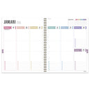 July 2025 - June 2026 Striped Down Large Weekly Monthly Planner-3
