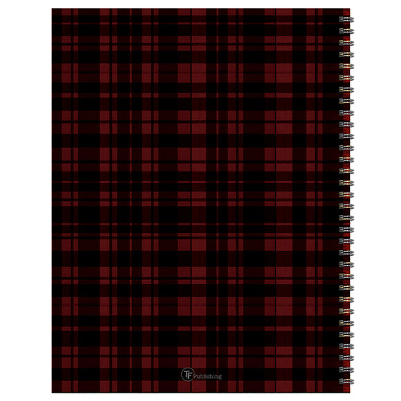 July 2025 - June 2026 Gwen Plaid Large Weekly Monthly Planner