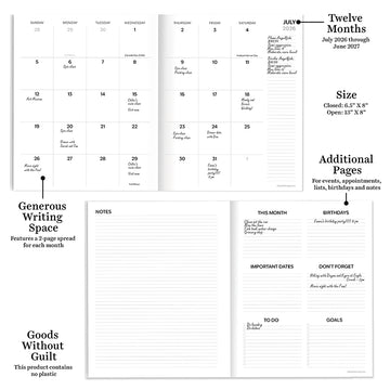 July 2026 - June 2027 Fully Floral Medium Monthly Planner - 0