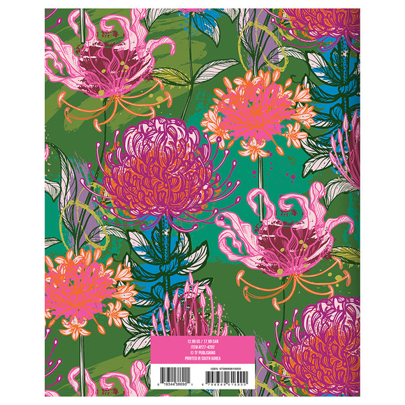 July 2026 - June 2027 Fully Floral Medium Monthly Planner