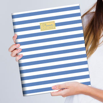 July 2026 - June 2027 Linen Lines Large Monthly Planner