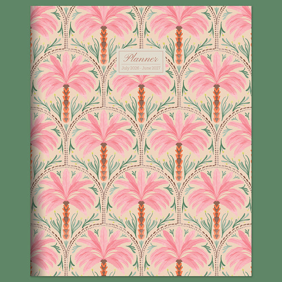 July 2026 - June 2027 Exotic Palms Large Monthly Planner