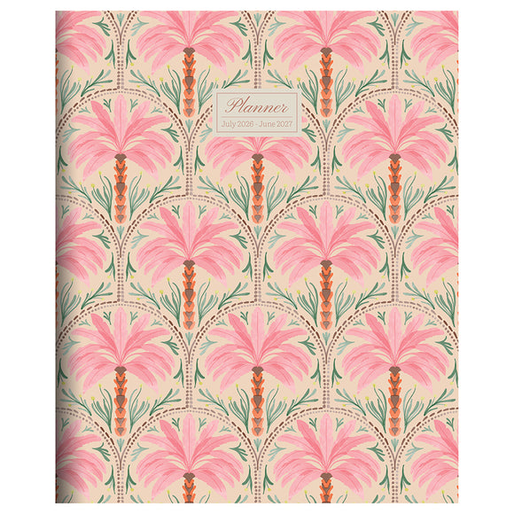 July 2026 - June 2027 Exotic Palms Large Monthly Planner