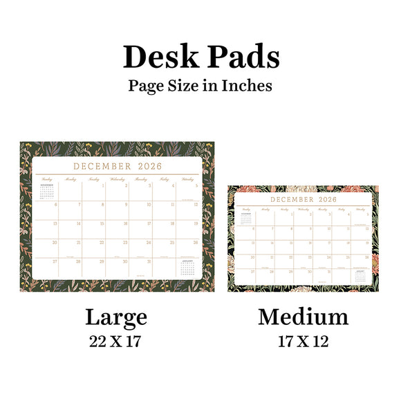 July 2026 - June 2027 Artisan Legacy Large Desk Pad Monthly Blotter Calendar