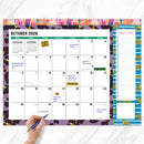 July 2026 - June 2027 Maximal Mirage Large Desk Pad Monthly Blotter Calendar-1