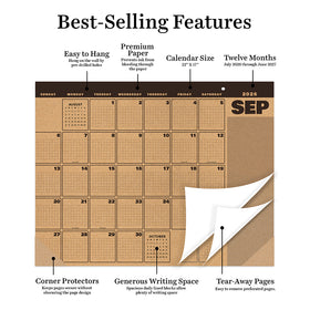 July 2026 - June 2027 Trail + Timber Large Desk Pad Monthly Blotter Calendar - 0