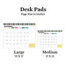 July 2026 - June 2027 Long Weekend Medium Desk Pad Monthly Blotter Calendar-5
