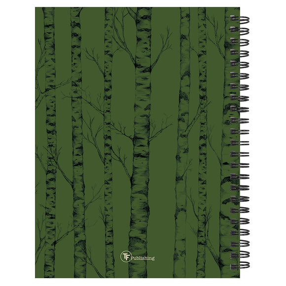 July 2026 - June 2027 Green Forest Medium Weekly Monthly Planner