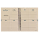 July 2026 - June 2027 Blue Flannel Medium Weekly Monthly Planner-6