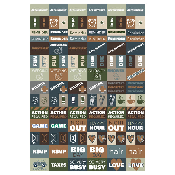 July 2026 - June 2027 Blue Flannel Medium Weekly Monthly Planner
