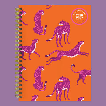 July 2026 - June 2027 Spicy Cat Medium Weekly Monthly Planner