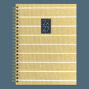 July 2026 - June 2027 Yellow Linen Medium Weekly Monthly Planner-1