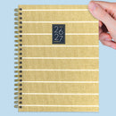 July 2026 - June 2027 Yellow Linen Medium Weekly Monthly Planner-8