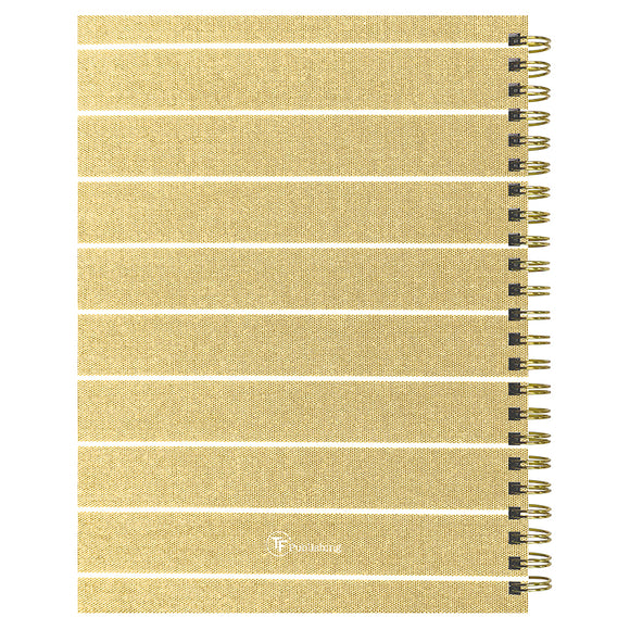 July 2026 - June 2027 Yellow Linen Medium Weekly Monthly Planner