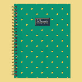 July 2026 - June 2027 Lovely Lemon Medium Weekly Monthly Planner