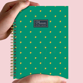 July 2026 - June 2027 Lovely Lemon Medium Weekly Monthly Planner