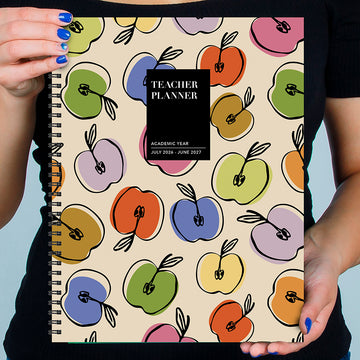 July 2026 - June 2027 Apples Teacher and Home School Lesson Planning Book
