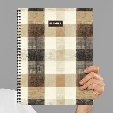 July 2026 - June 2027 Checkered Cowboy Large Weekly Monthly Planner